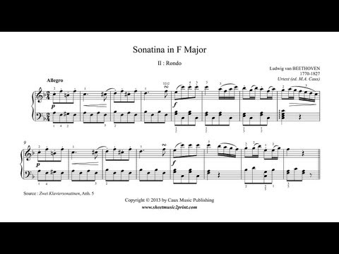 Beethoven Sonatina F Major Pdf To Excel
