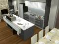 Small Modern Kitchen Design 3D animation by Minosa