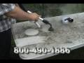 Vapor STEAM Cleaner IN ACTON! Cleaning a Moldy Outdoor Table