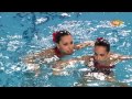 Natación sincronizada. Eindhoven 2012.Dúo libre España