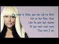 Nicki Minaj- Starships lyrics (Clean Version)