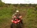 2003 honda 400 ex, 2006 suzuki ltz 400, and 2006 yamaha 700 raptor jumps and wheelies