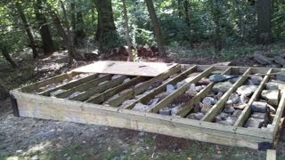 How To Build a Level Shed, tiny houses, barn foundation, platform by 