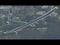 Solar powered plane soars over San Francisco ahead of cross-country flight