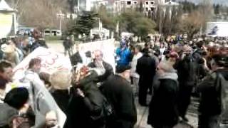 Митинг в Ялте против дерибана заповедника