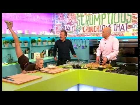 Kimberly Wyatt's leg stretch on Sunday Brunch 8412 TopTellyFan 428 views 