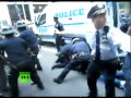 NYPD policeman on scooter runs over OWS protester