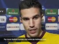Robin Van Persie Interview after red card barcelona-arsenal
