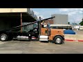 Trucks Leaving The Great American Trucking Show 2013