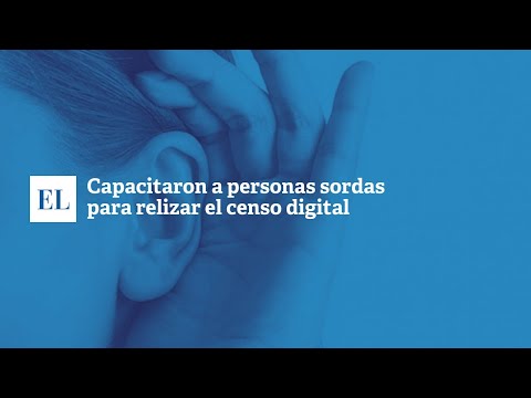 CAPACITARON A PERSONAS SORDAS PARA REALIZAR EL CENSO DIGITAL