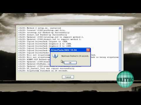 How to Integrate DriverPacks into Windows XP, Vista, 7 by Britec