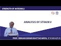 Lecture - 11 Analysis of Strain V