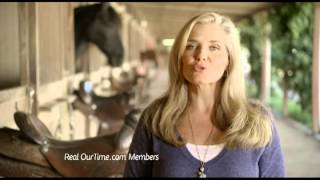 Who is the actress in the our time commercial?