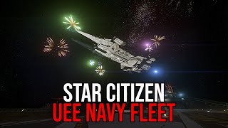 Star Citizen 3.9.1 Fleet Week | UEE Navy Fleet Javelin &amp; F8 Fighter