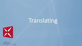 Deja vu translation software