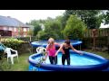 pool jump emma and georgina