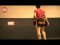 Urijah Faber Hitting Pads with Master Thong