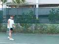 Tennis Lesson: Backhand Slice with One hand