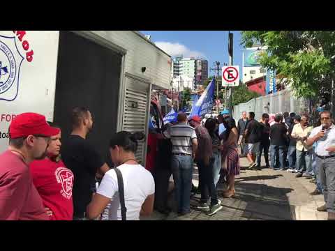 Protesto em Santo André contra o caos no INSS
