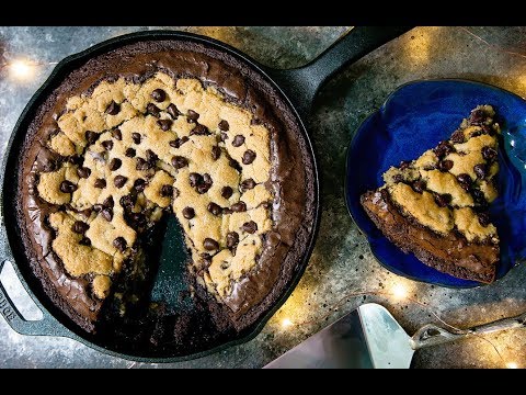 Large Chocolate Chip Brookie (كعكة سهلة برقائق الشوكولاتة (كوكيز