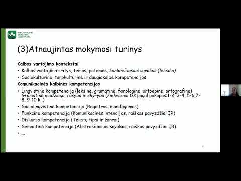 Nacionalinė švietimo agentūra. Bendrųjų programų atnaujinimas. Užsienio kalbų Bendrųjų programų projektų pristatymas