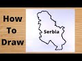 Drawing Serbia Map - Easy Trick.1080p