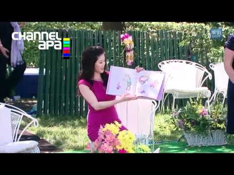 Kristi Yamaguchi reads her book Dream Big Little Pig at 2011 White House Easter Egg Roll