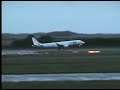 Aeroplanes taking off and landing