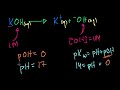 pH, pOH of Strong Acids and Bases