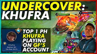 UNDERCOVER: KHUFRA EPISODE 1 | TOP 1 PH KHUFRA PLAYING ON GF&#39;S ACCOUNT | GAMEPLAY BY HONDA BEAST