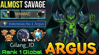 Almost SAVAGE! Indonesia No.1 Argus ft Supreme No.2 Johnson - Top 1 Global Argus Gliang_ID - MLBB