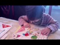 Funny baby reading