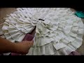 DIY Christmas Tree Ruffle Skirt (NO SEW)