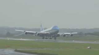 Air Force One Arrives at BIA