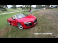 Audi R8 Spyder-Start up & Drive-away from Grand Prix