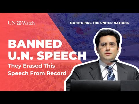 Banned Speech: The UN Council That Created the Goldstone Report