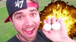 EXPLODING GOLFBALL PRANK! (6.15.13 - Day 1507)