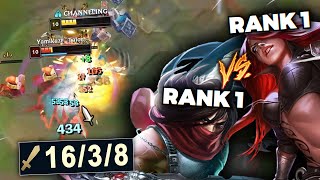 Finally facing Yamikaze&#39;s Talon in Challenger! RANK 1 KATARINA VS RANK 1 TALON