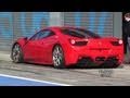 Ferrari 458 Challenge LOUD SOUND - Start, Accelerations and Downshifts !!