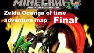 MineCraft xbox 360 edition: Zelda Ocarina of time adventure map - Final