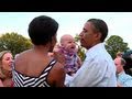 Baby Stops Crying when Handed to Obama