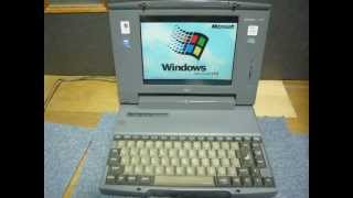 NEC PC-9821Ne2/340W 結晶化 Windows95 起動 - YouTube