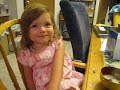 Funny Snoring Baby Sleeping in High Chair Lexi 2 years old