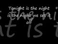Outasight-Tonight's The Night Lyrics