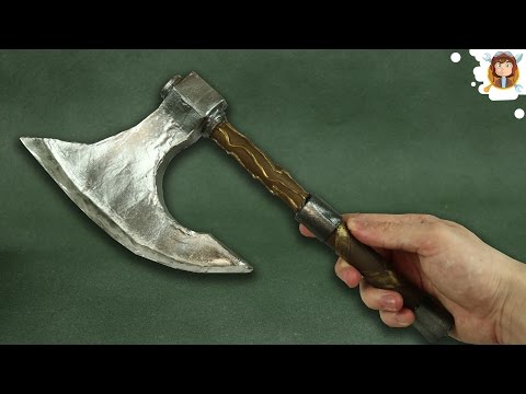141Как из бумаги сделать боевой топор