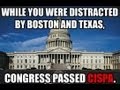 Ley CISPA aprobada en el congreso de los EE.UU. despues de los atentados, CASUALIDAD O COINCIDENCIA? | La cmara baja del congreso de los Estados Unidos ha aprobado la ley CISPA, el polmico proyecto de ley sobre la ciberseguridad. Aunque todava esta ...