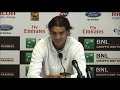 Nadal Discusses Beating Gulbis In Rome