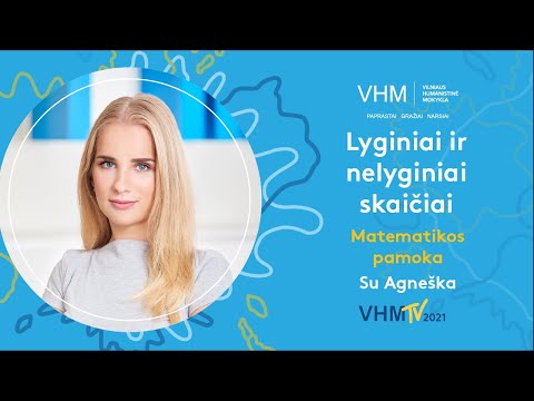 Vilniaus humanistinė mokykla. Matematikos pamoka (1–2 kl.) Lyginiai ir nelyginai skaičiai