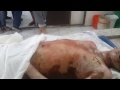 جثمان الشهيد احمد عبدالامير ممد على المغتسل - السنابس 30-11-2013