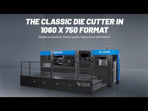 Die cutting machine is with full stripping even on the gripper side. Cutting speed up to 8000s/h.